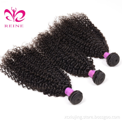 Kinky curly hair virgin Peruvian  hair Bundles 100% virgin hair bundles for black women